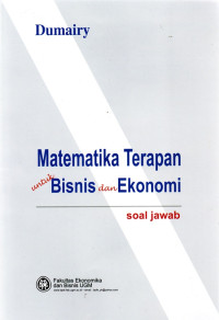 Matematika Terapan untuk Bisnis dan Ekonomi
