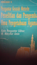 pengantar kearah metode penelitian dan pengembangan ilmu pengetahuan agama islam